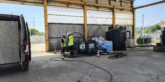Active barrier against chlorinated solvents in Portugal: photo 2 of 4