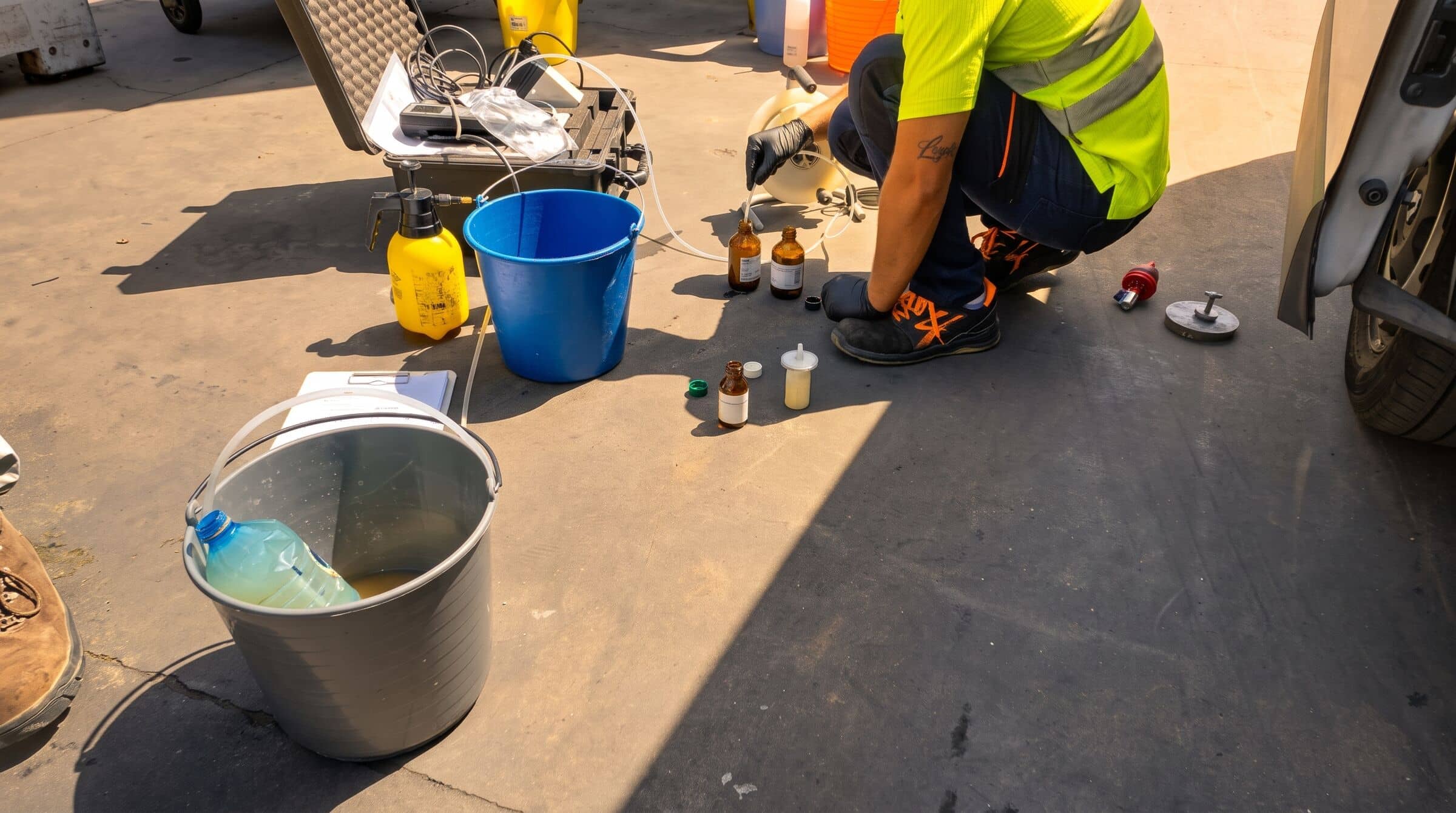 Technical groundwater sampling: photo 2 of 4